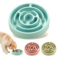 Jamper Puzzle Bowl slow feeder dog bowl in blue